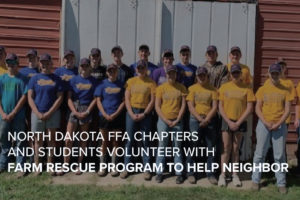 Maddock & Leeds FFA Chapters Participate in Volunteerism Project