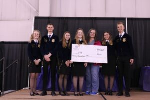 Alliance Pipeline presented a check to ND FFA for $20,000. These funds will be used for Diversity, Equity & Inclusion. 