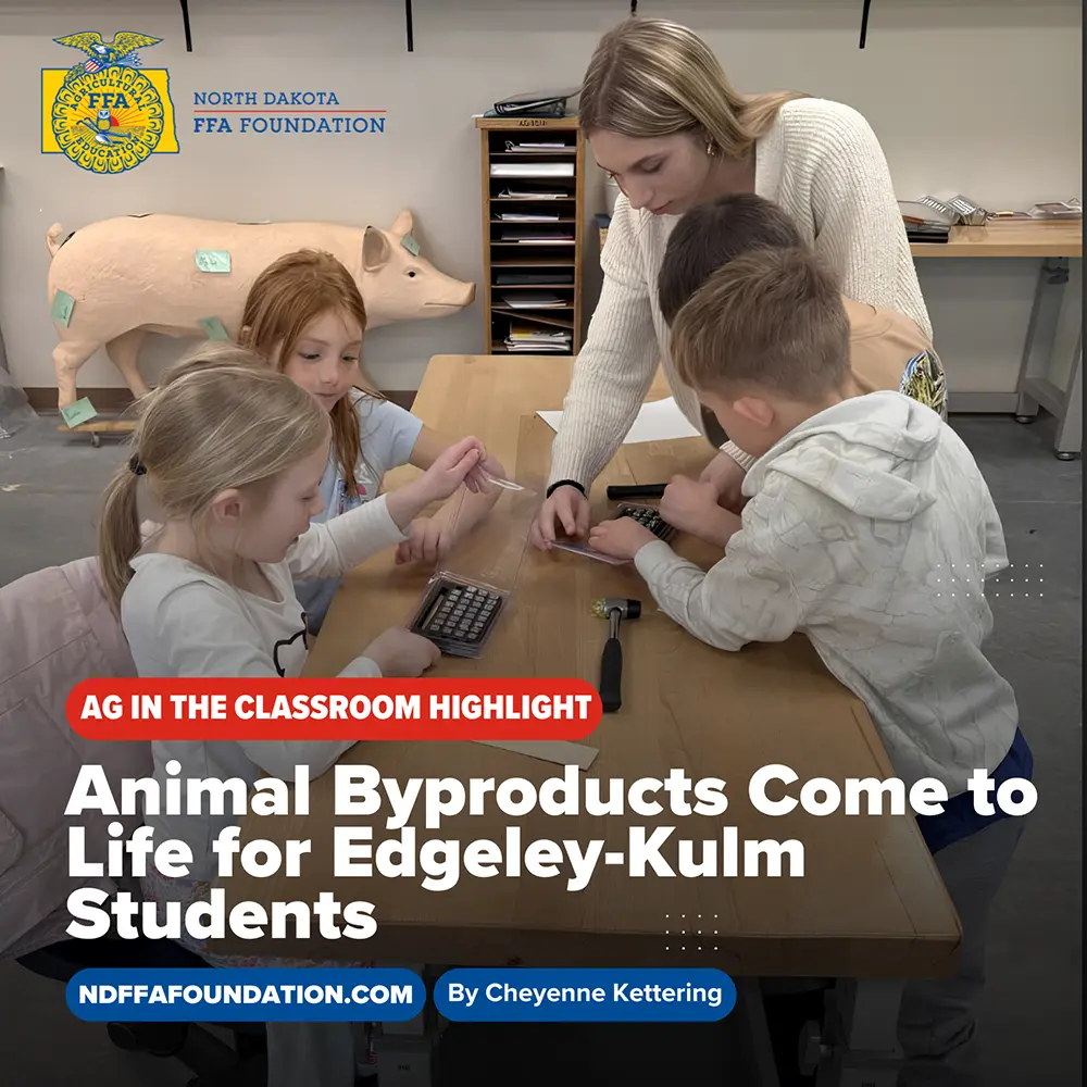 Animal Byproducts Come to Life for Edgeley-Kulm Students