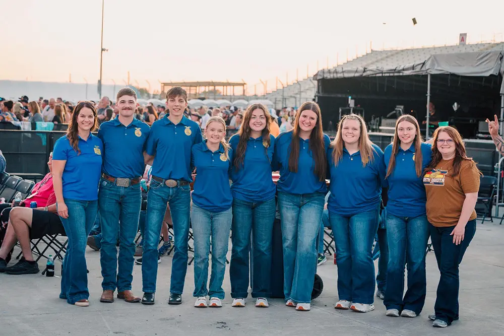 ffa officers at red river valley fair